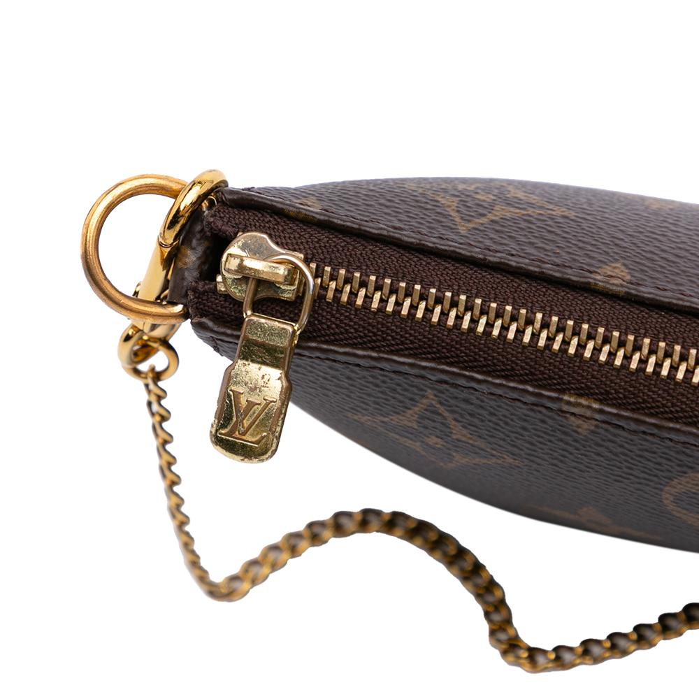 Louis Vuitton B Louis Vuitton Brown Monogram Canvas Fabric Monogram Mini Pochette Accessoires France