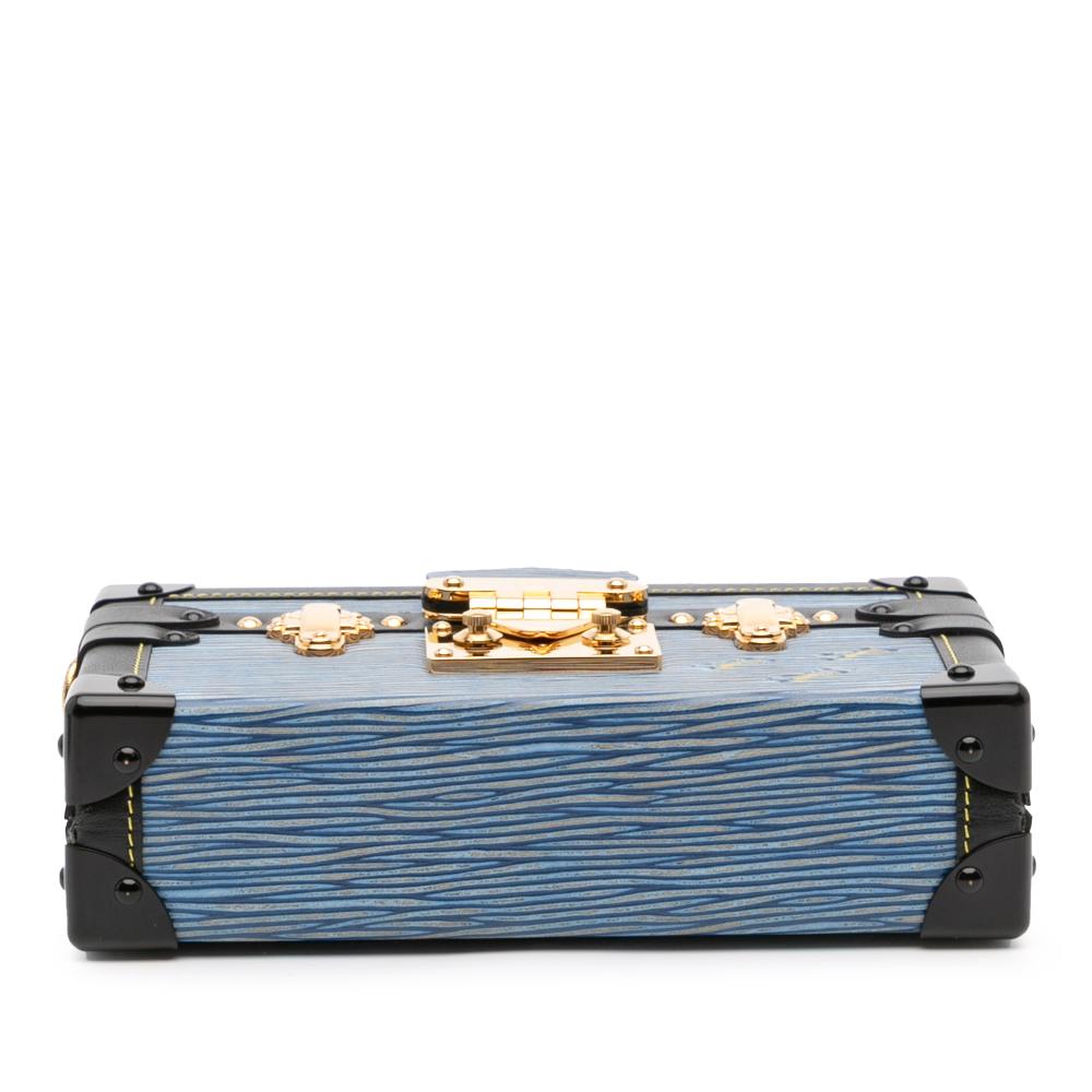 Louis Vuitton AB Louis Vuitton Blue Epi Leather Leather Epi Petit Malle France