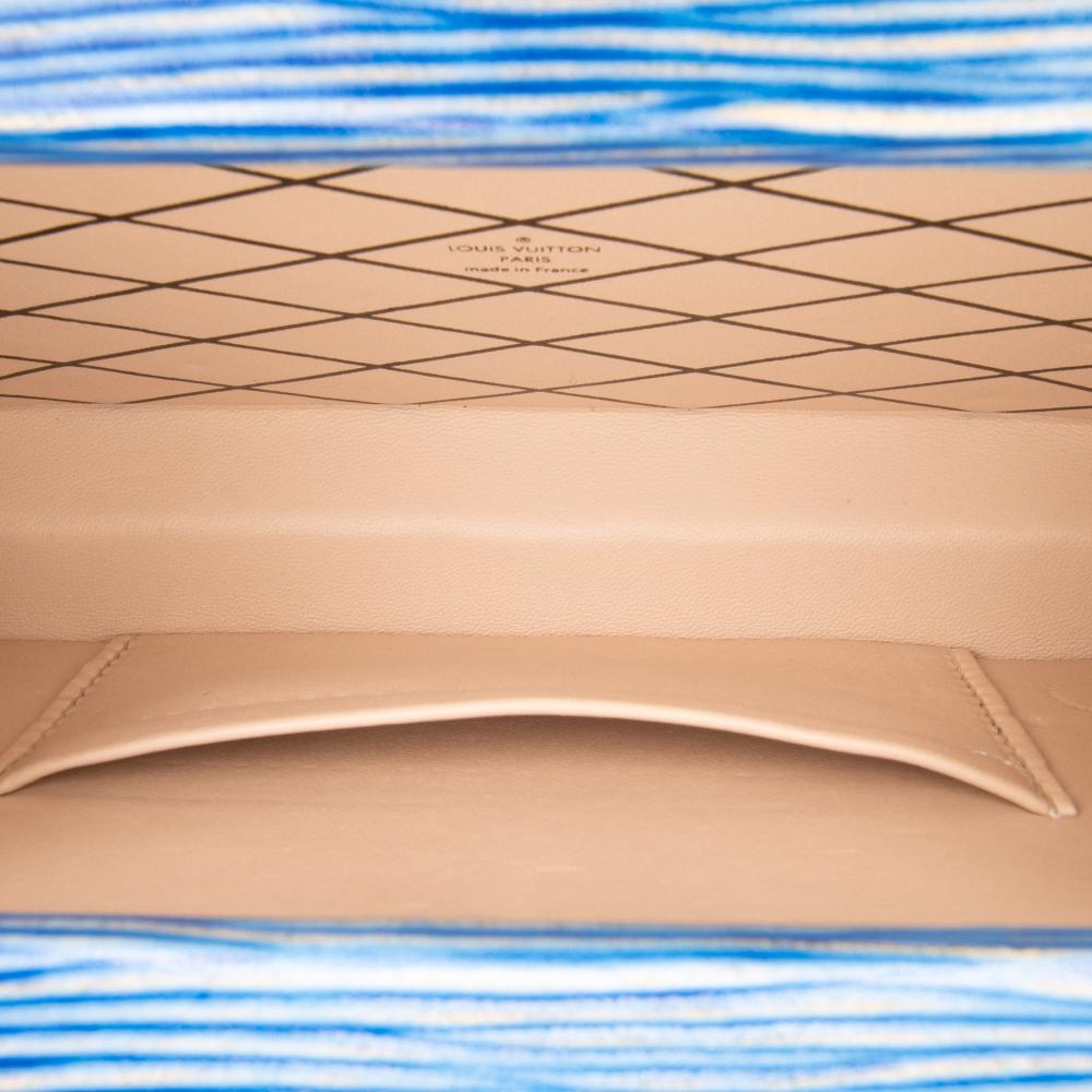 Louis Vuitton AB Louis Vuitton Blue Epi Leather Leather Epi Petit Malle France