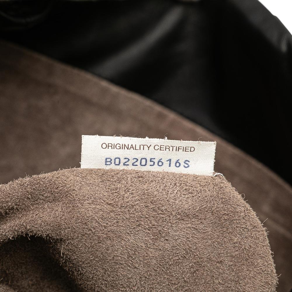 Bottega Veneta B Bottega Veneta Black Nappa Leather Leather Nappa Intrecciato Flap Crossbody Italy