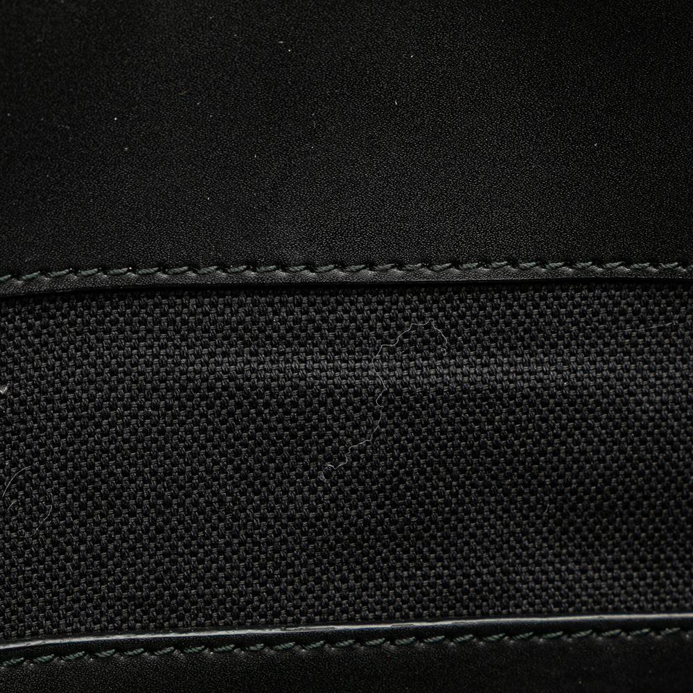 Gucci AB Gucci Black Coated Canvas Fabric Large GG Supreme Web Tote Italy