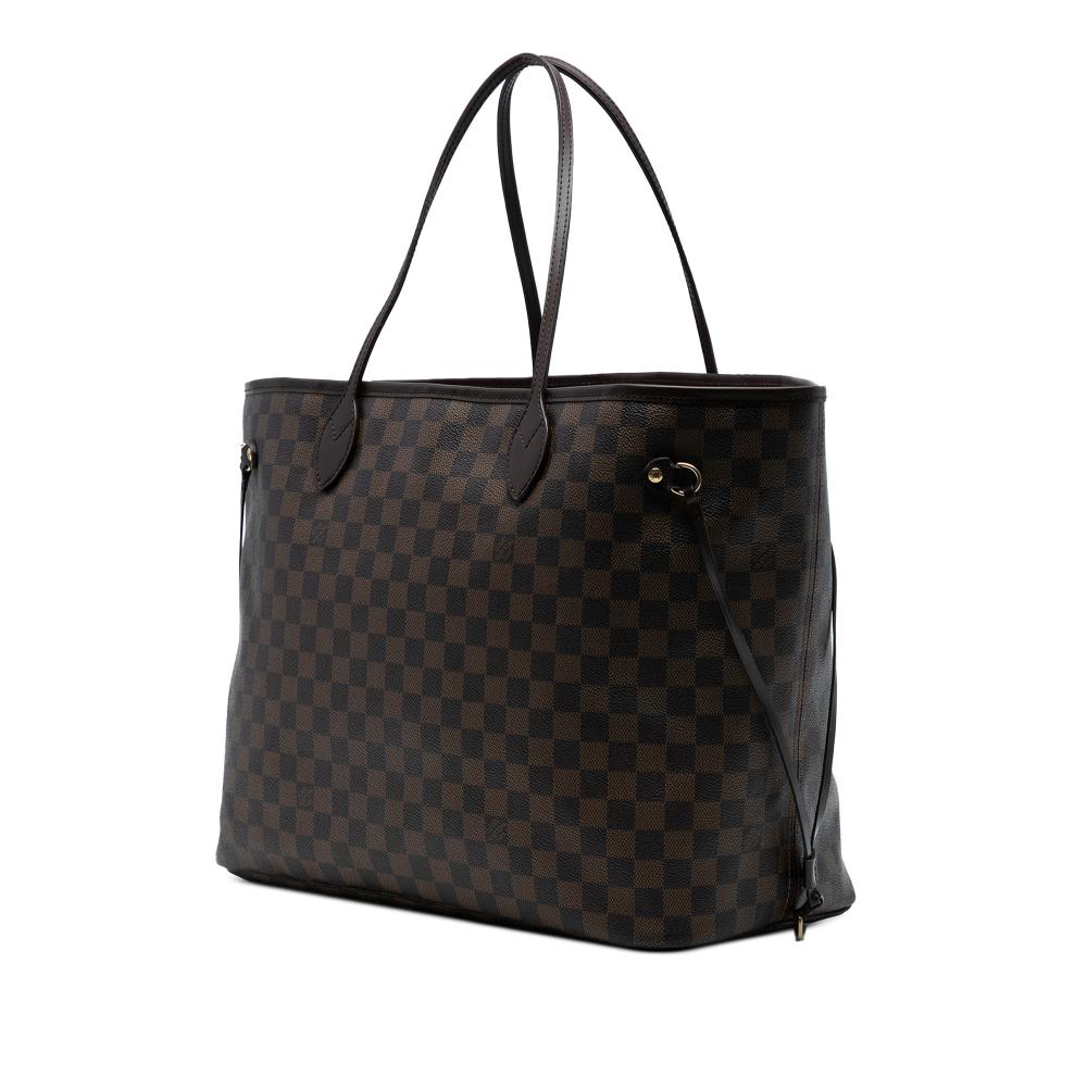 Louis Vuitton AB Louis Vuitton Brown Damier Canvas Fabric Damier Ebene Neverfull GM France