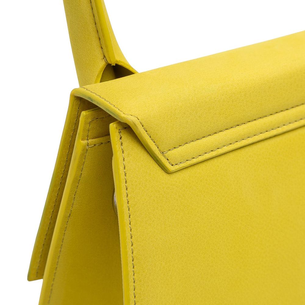 Jacquemus B Jacquemus Yellow Calf Leather Le Grand Chiquito Italy