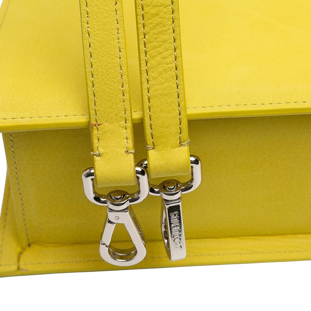 Jacquemus B Jacquemus Yellow Calf Leather Le Grand Chiquito Italy