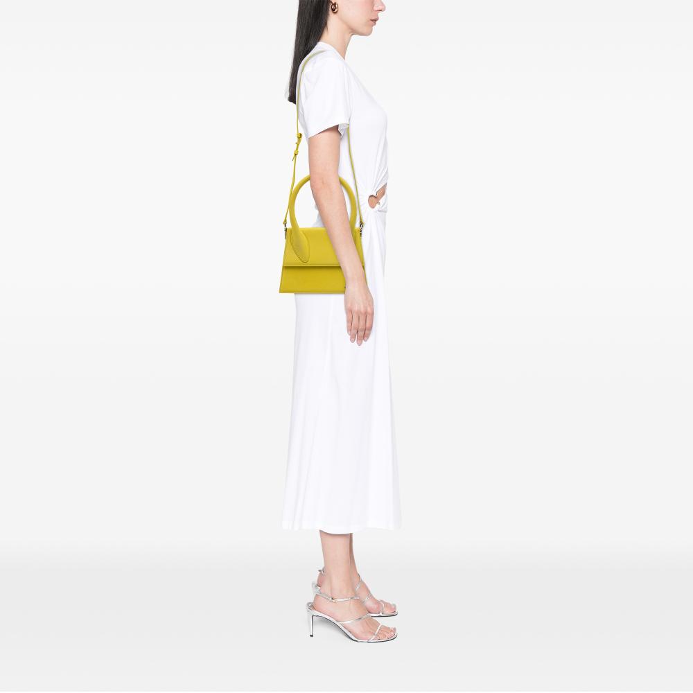 Jacquemus B Jacquemus Yellow Calf Leather Le Grand Chiquito Italy