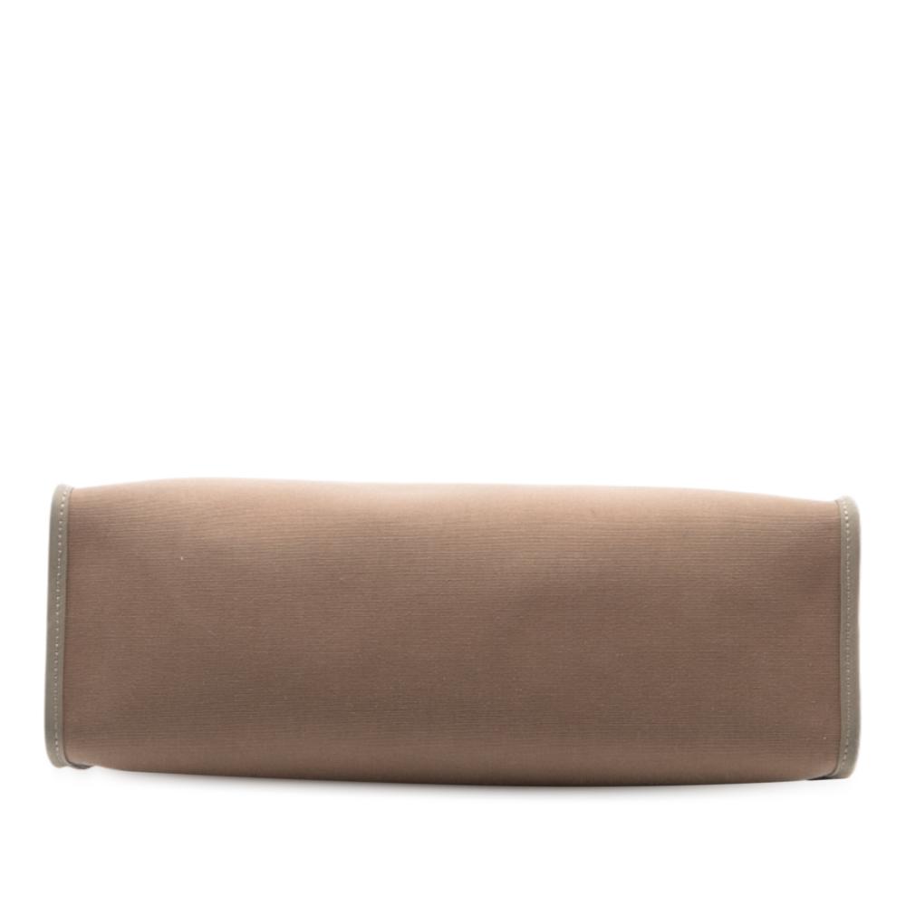 Hermès B Hermès Brown Light Brown Canvas Fabric Toile Herbag Zip 31 France