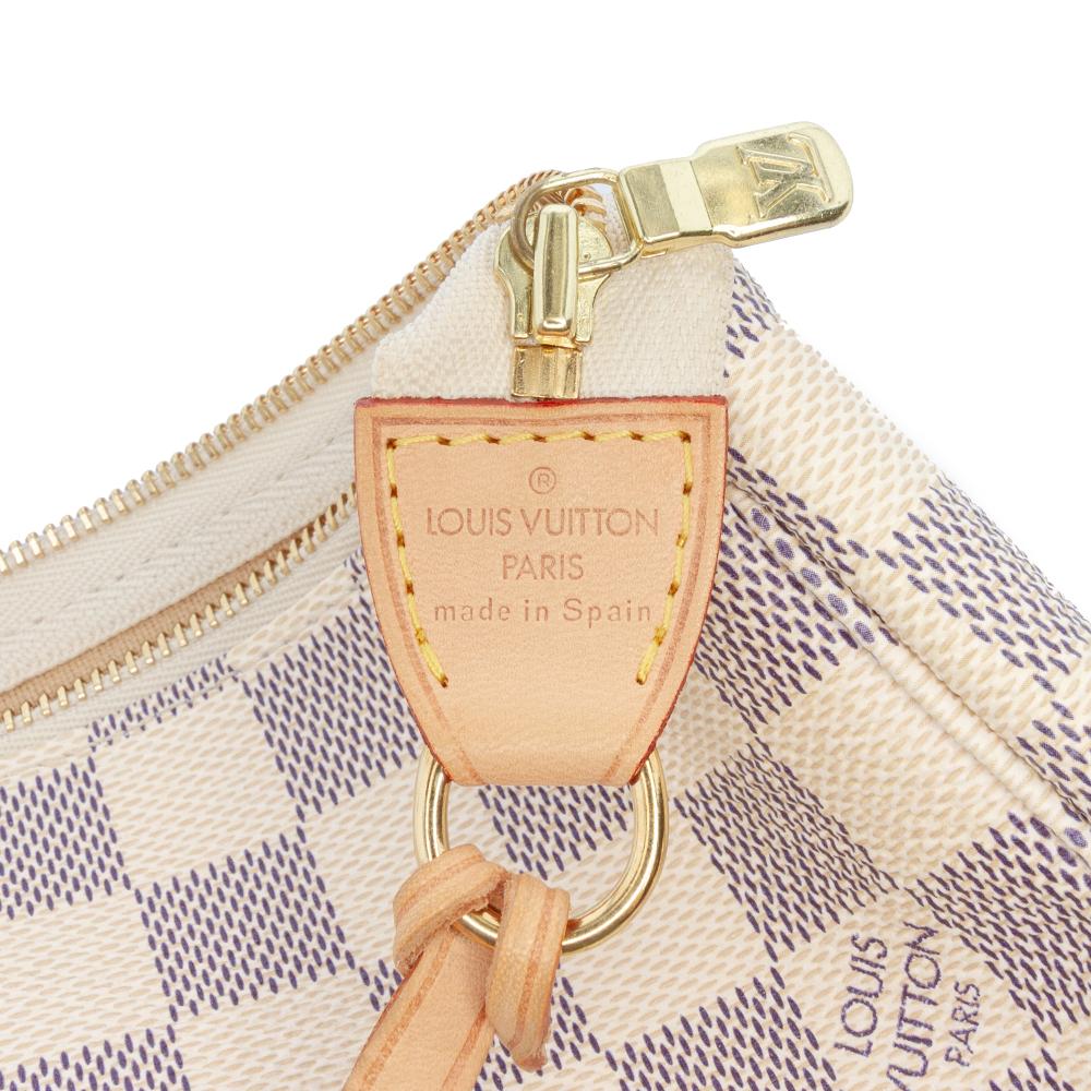 Louis Vuitton AB Louis Vuitton White Damier Canvas Fabric Damier Azur Pochette Accessoires Spain