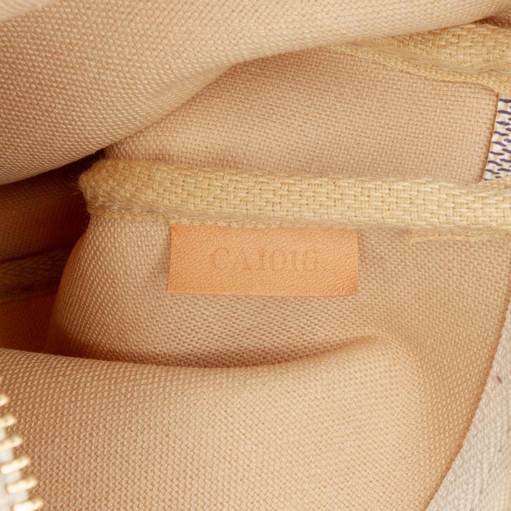 Louis Vuitton AB Louis Vuitton White Damier Canvas Fabric Damier Azur Pochette Accessoires Spain