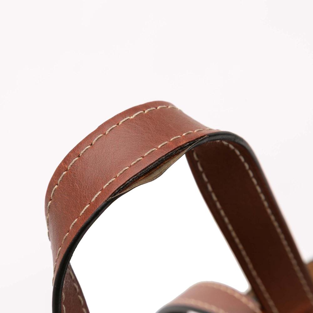 Loewe B LOEWE Black with Brown Calf Leather Small Gate Top Handle Satchel Spain