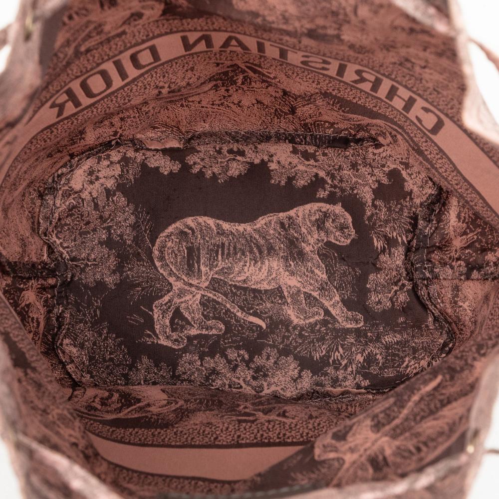 Christian Dior AB Dior Pink Nylon Fabric DiorTravel Sauvage Toile De Jouy Technical Pouch Italy