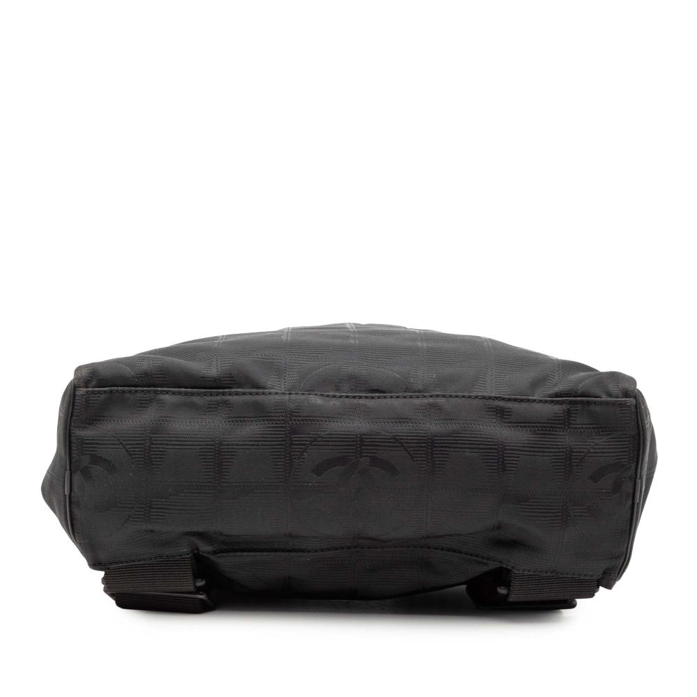 Chanel B Chanel Black Nylon Fabric New Travel Line Convertible Backpack Italy