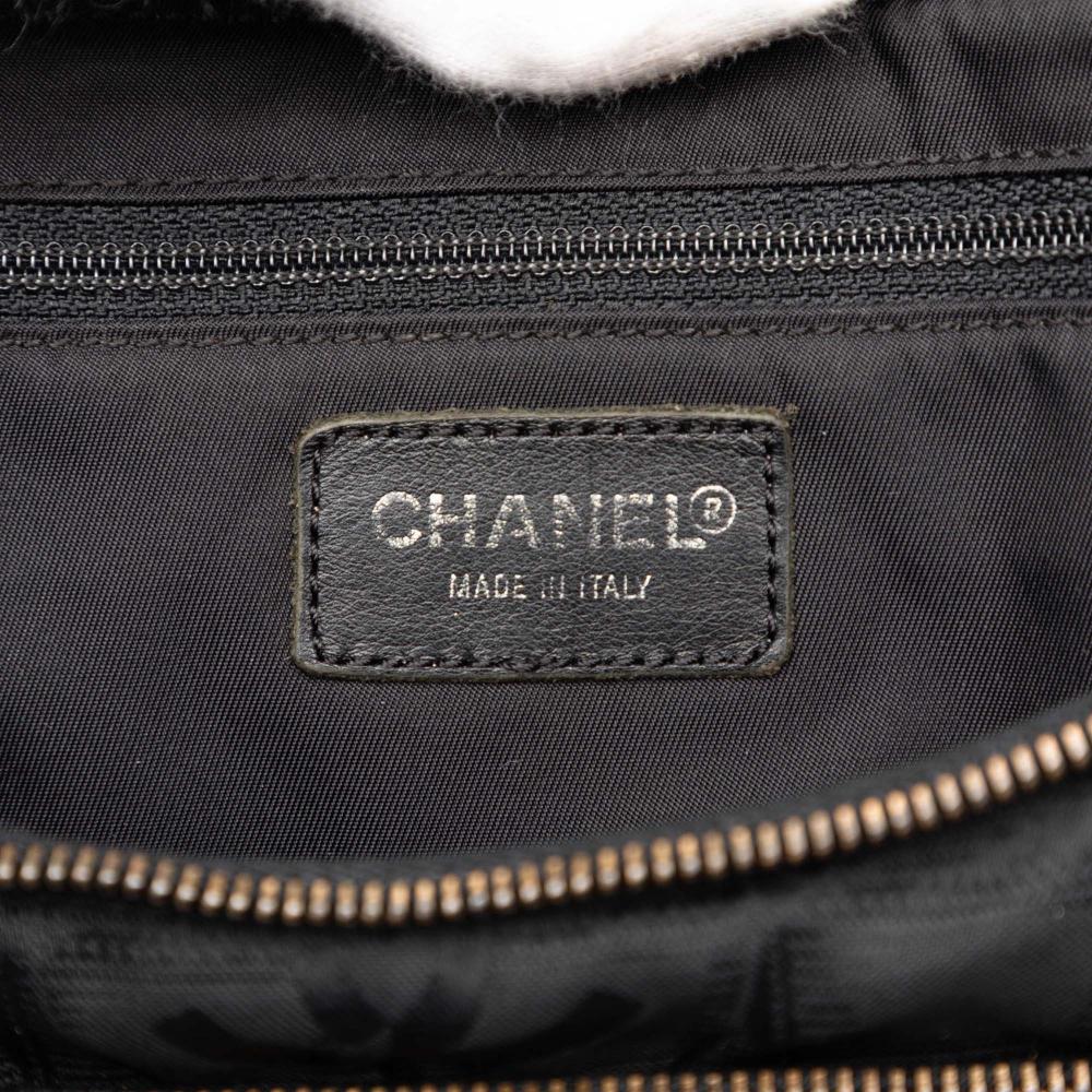 Chanel B Chanel Black Nylon Fabric New Travel Line Convertible Backpack Italy