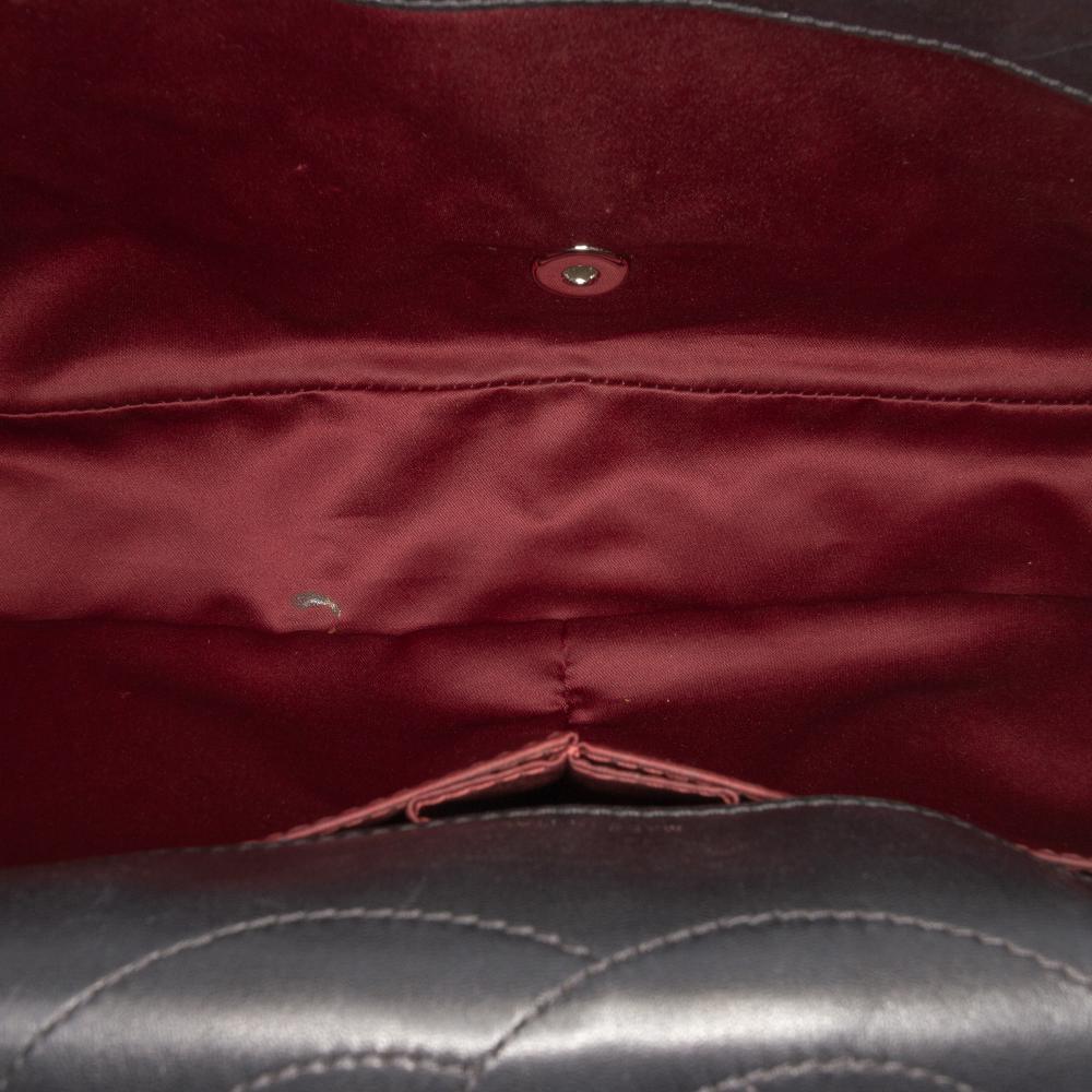 Chanel AB Chanel Black Patent Leather Leather Jumbo Patent Embossed Lucky Symbols Flap Italy