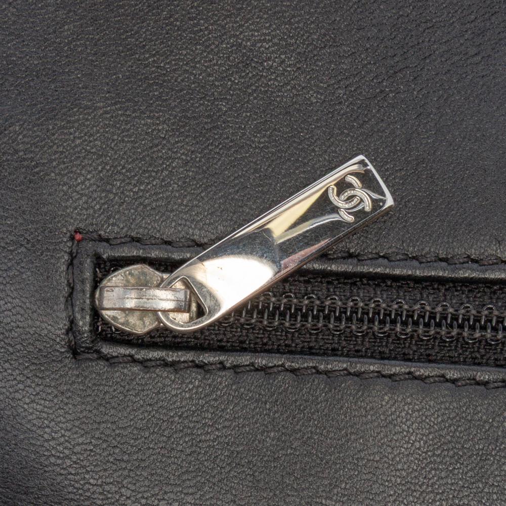 Chanel AB Chanel Black Patent Leather Leather Jumbo Patent Embossed Lucky Symbols Flap Italy