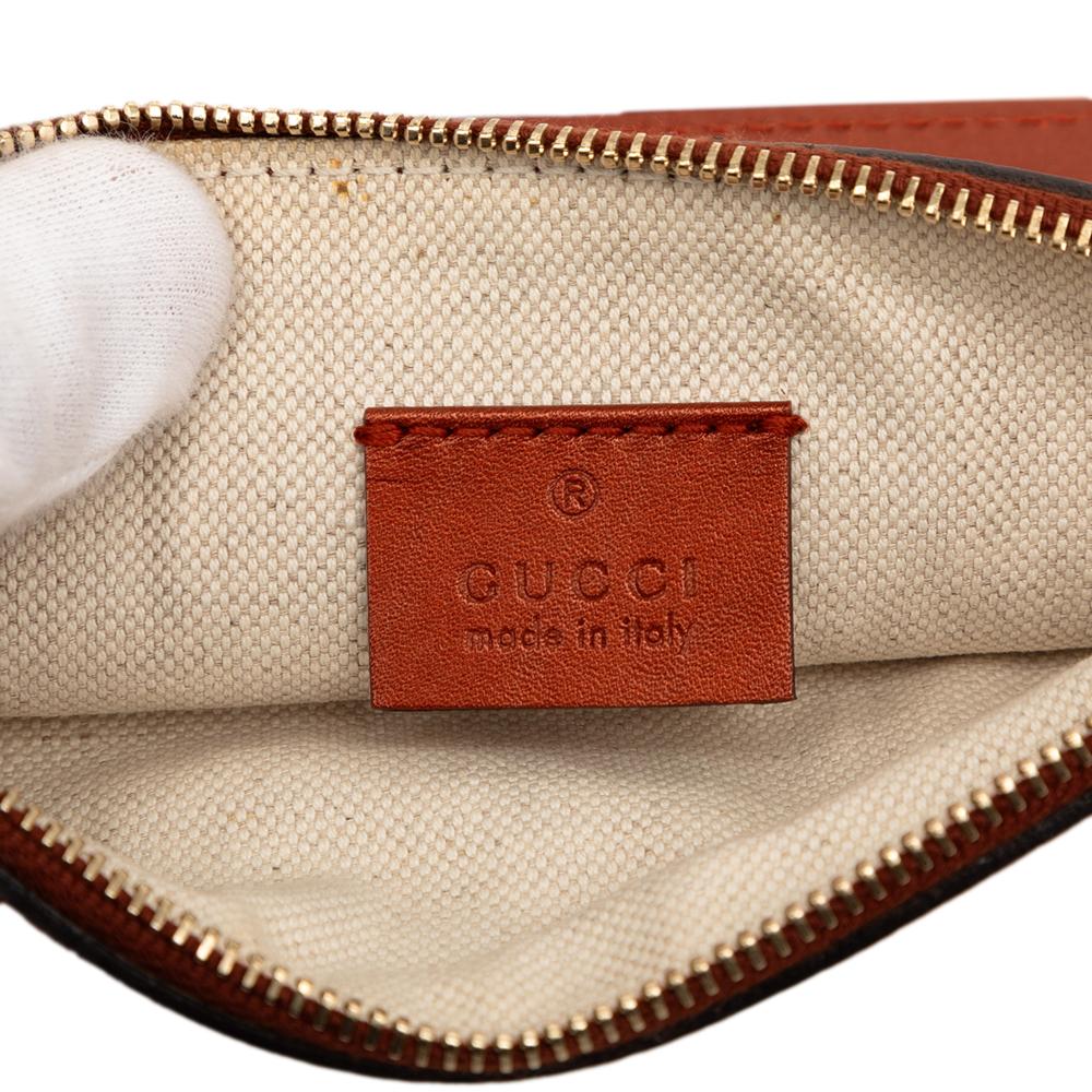 Gucci B Gucci Brown Beige Canvas Fabric GG Craft Tote Italy