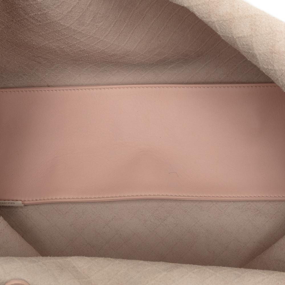Bottega Veneta AB Bottega Veneta Pink Light Pink Calf Leather Intrecciomirage Butterfly Tote Italy