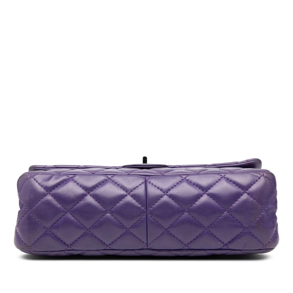 Chanel Purple Quilted Lambskin Reissue 2.55 Double Flap 226 Italy