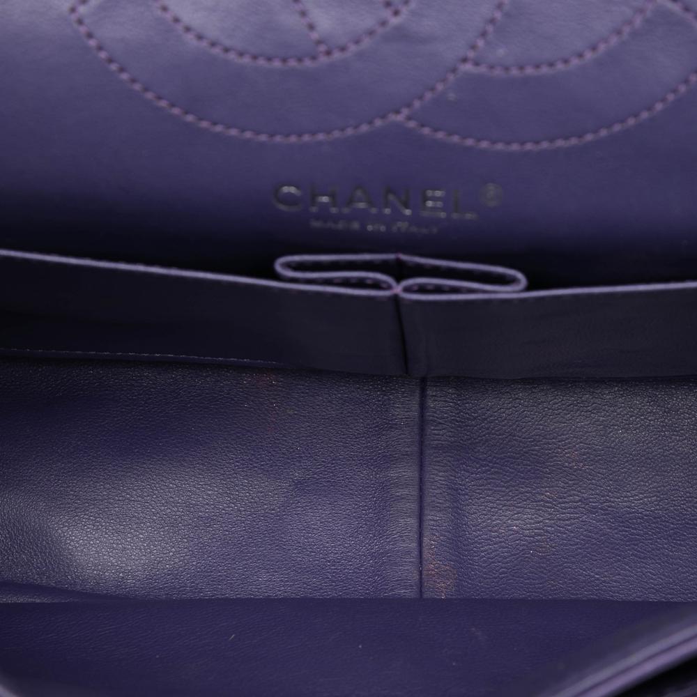 Chanel Purple Quilted Lambskin Reissue 2.55 Double Flap 226 Italy
