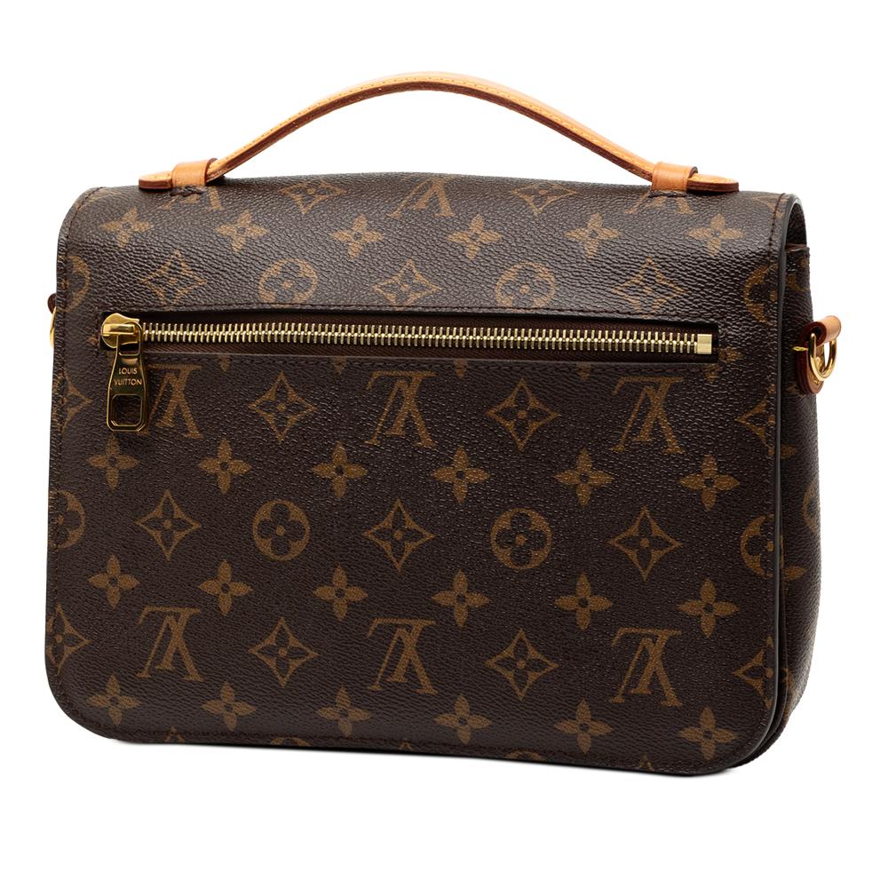 Louis Vuitton B Louis Vuitton Brown Monogram Canvas Fabric Monogram Pochette Metis France