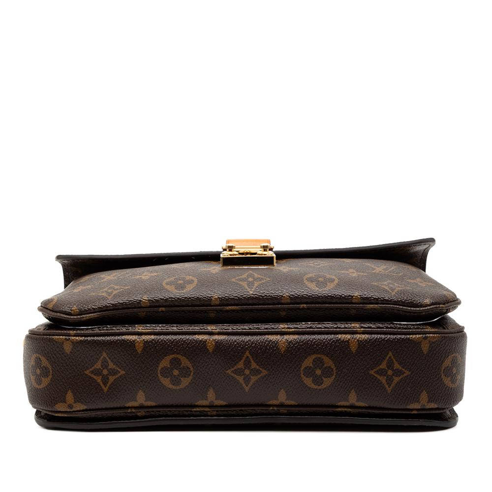 Louis Vuitton B Louis Vuitton Brown Monogram Canvas Fabric Monogram Pochette Metis France