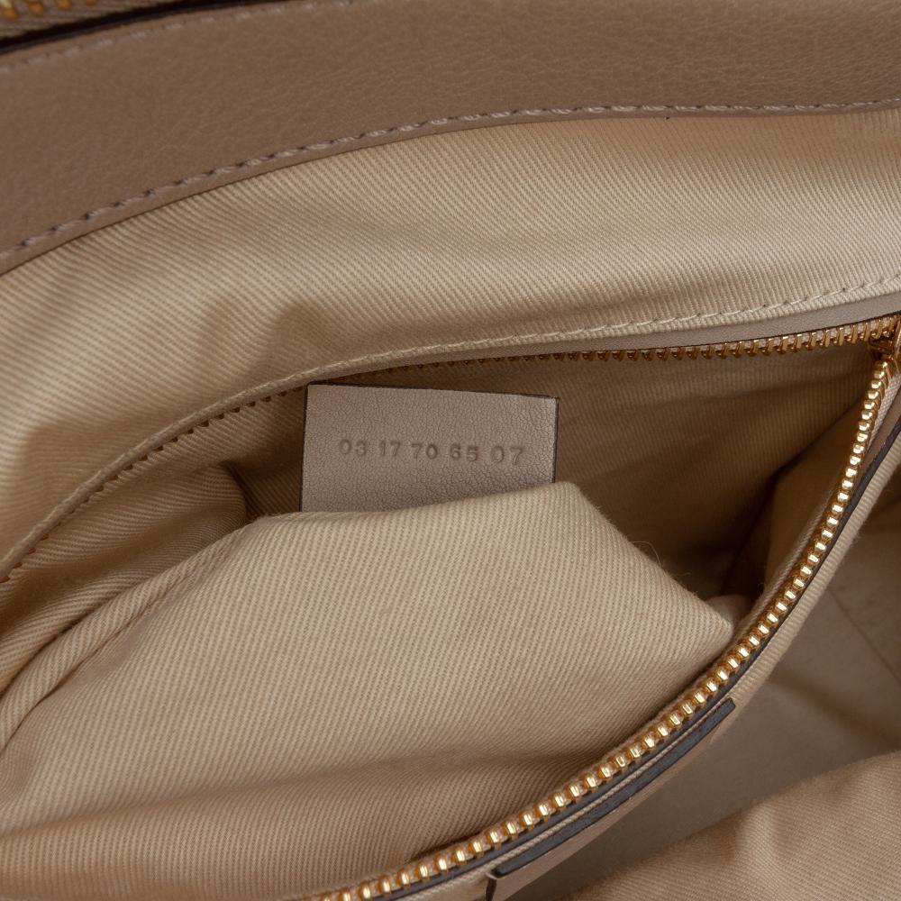 Chloé AB Chloé Gray Calf Leather Medium skin and Suede Owen Satchel Italy