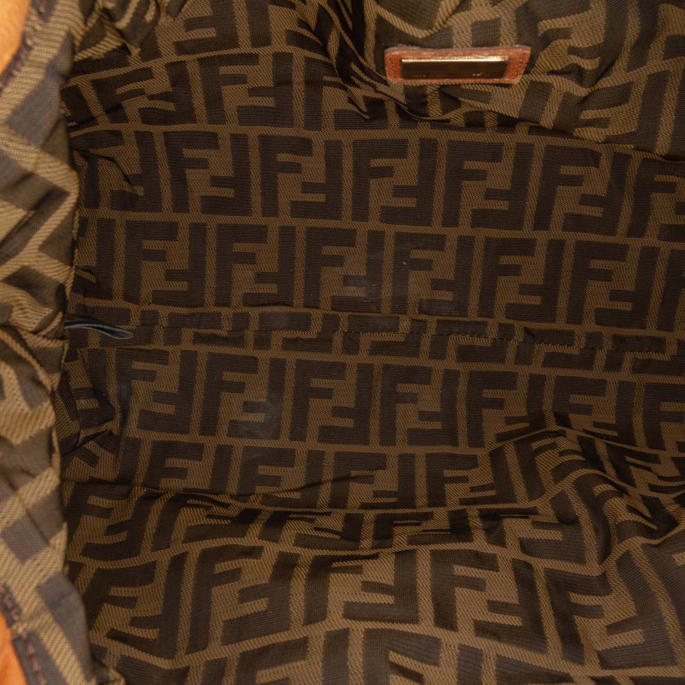 Fendi B Fendi Brown Calf Leather Large Spy Handbag Italy