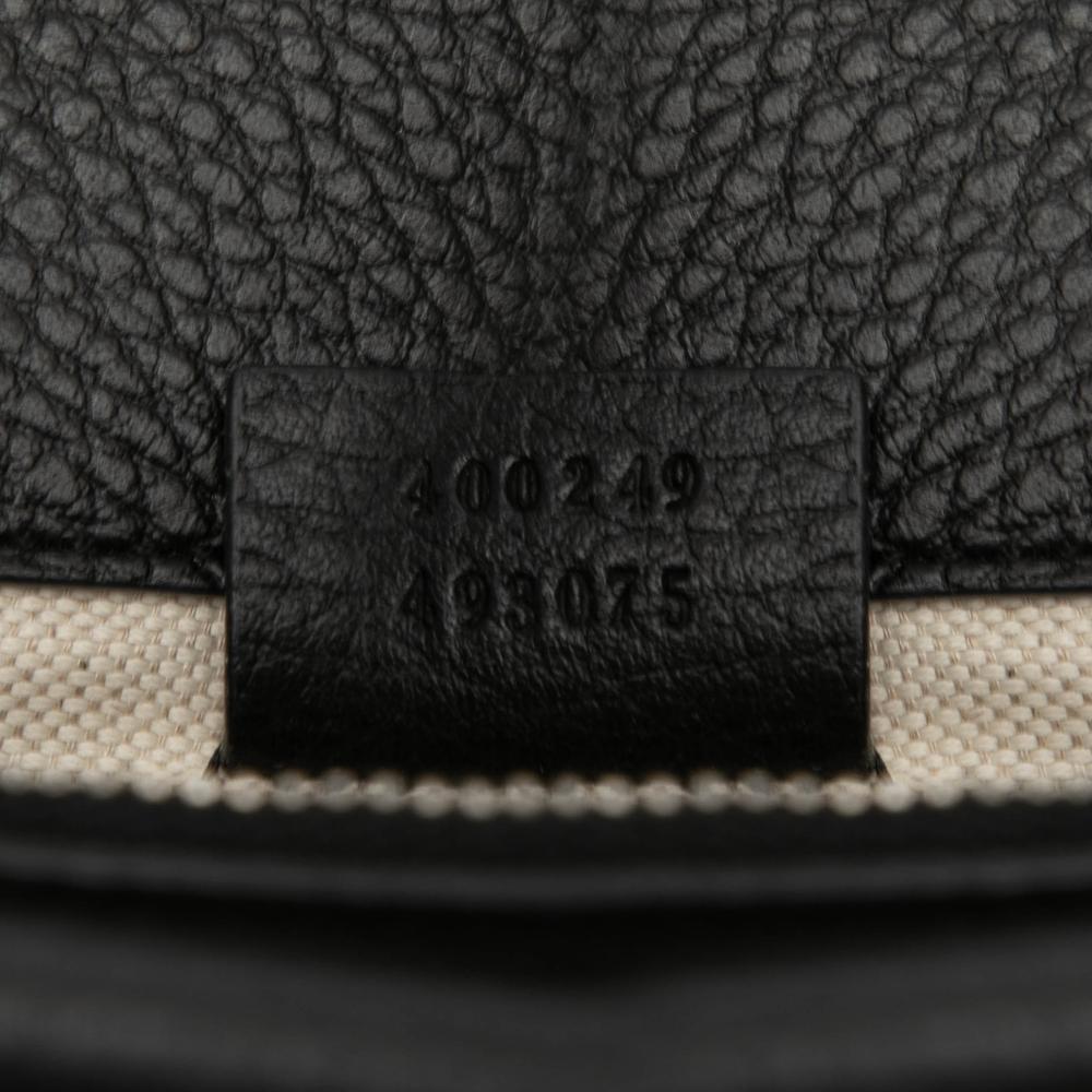 Gucci B Gucci Black Calf Leather Small Dionysus Shoulder Bag Italy