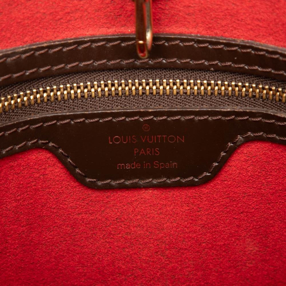 Louis Vuitton B Louis Vuitton Brown Damier Canvas Fabric Damier Ebene Hampstead PM Spain