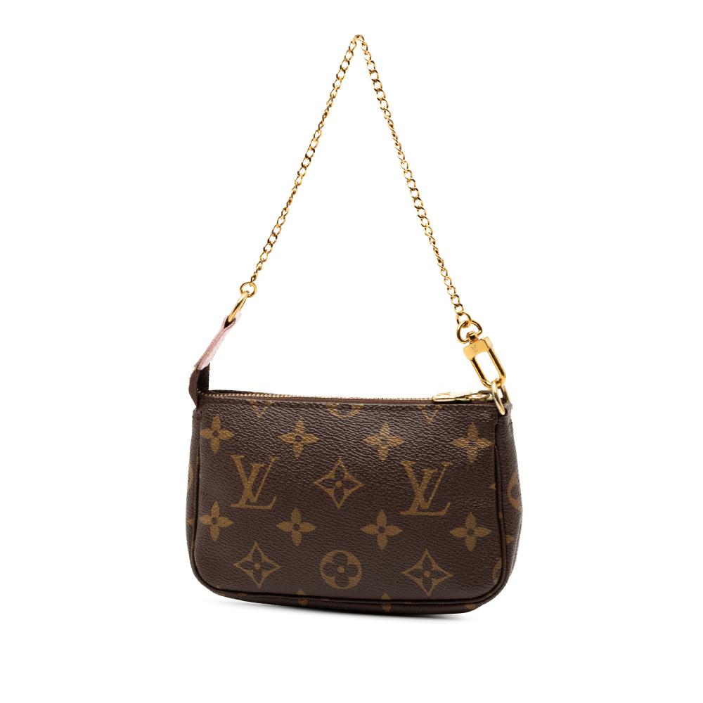 Louis Vuitton Brown Monogram Canvas Fabric Monogram Transatlantic Mini Pochette Accessoires France
