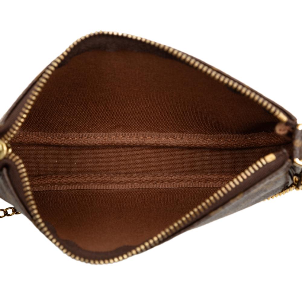 Louis Vuitton Brown Monogram Canvas Fabric Monogram Transatlantic Mini Pochette Accessoires France