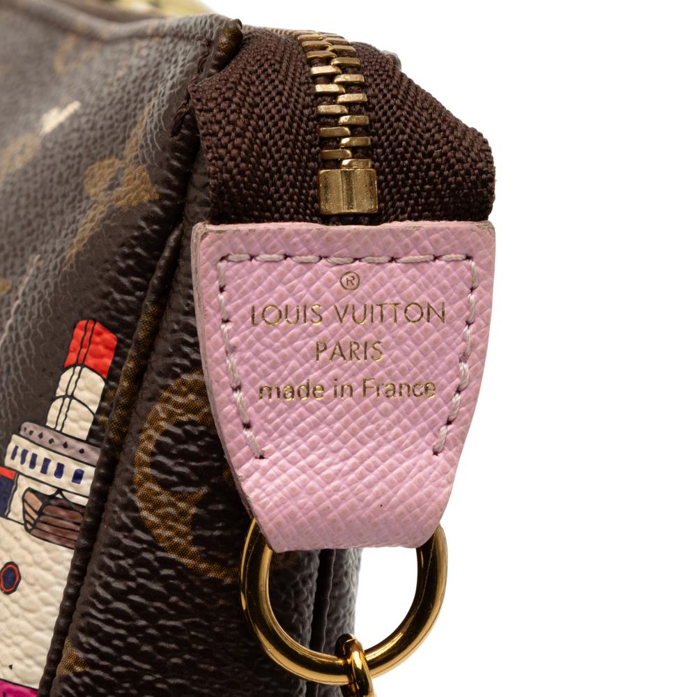 Louis Vuitton Brown Monogram Canvas Fabric Monogram Transatlantic Mini Pochette Accessoires France