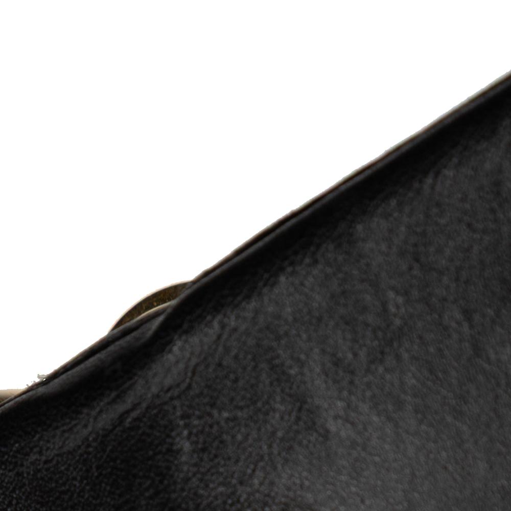 Saint Laurent B Saint Laurent Black Calf Leather Small Smooth skin Monogram Kate Tassel Crossbody Italy