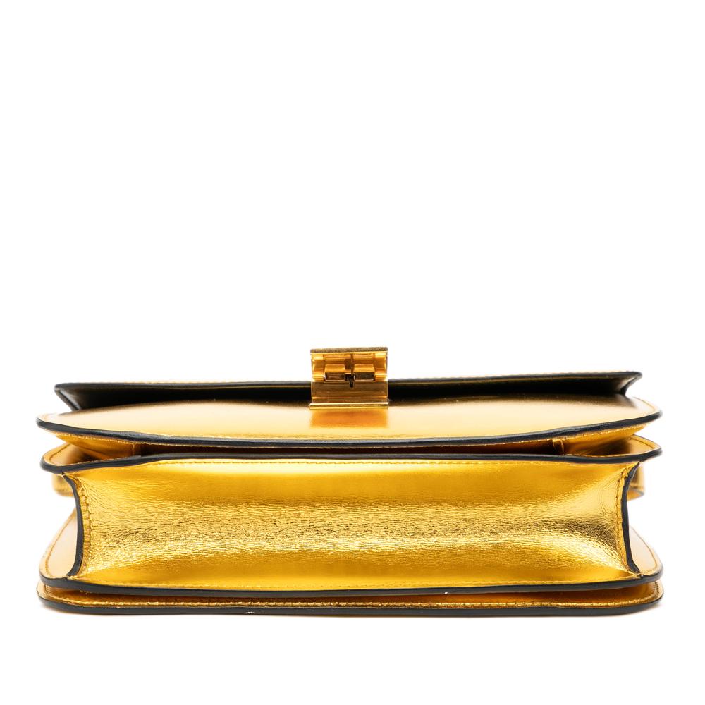 Celine B Celine Gold Calf Leather Medium skin Classic Box Italy