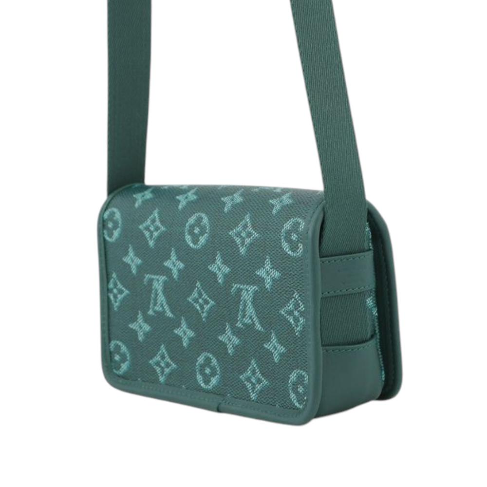 Louis Vuitton AB Louis Vuitton Green Canvas Fabric Monogram Heritage Bosphore Wearable Wallet Italy