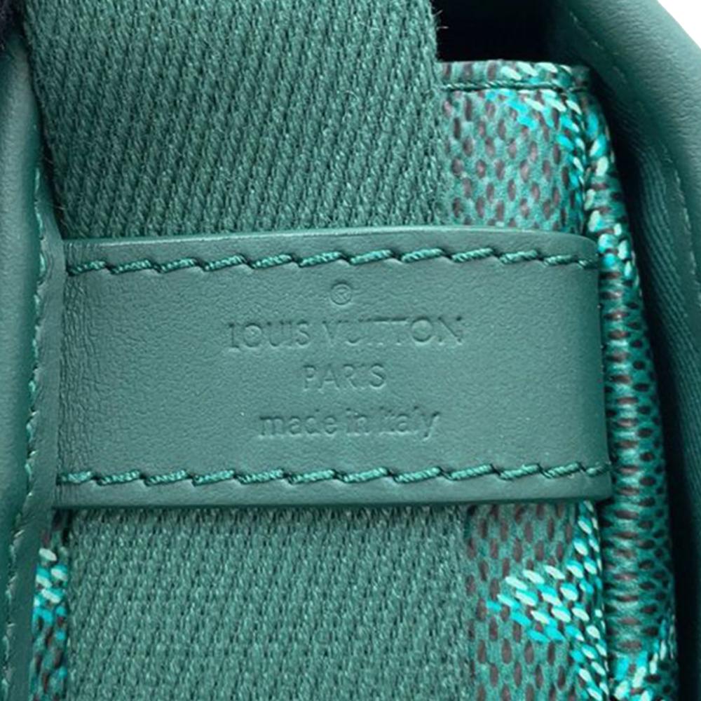 Louis Vuitton AB Louis Vuitton Green Canvas Fabric Monogram Heritage Bosphore Wearable Wallet Italy