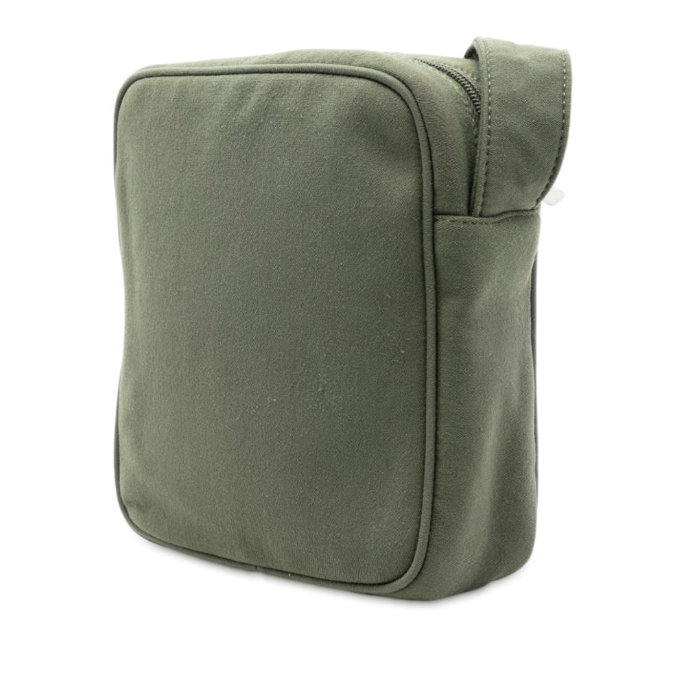 Miu Miu B Miu Miu Green Cotton Fabric Jersey Logo Crossbody Italy