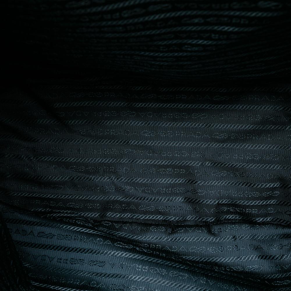 Prada B Prada Blue with Multi Nylon Fabric Tessuto Stampato Satchel Italy