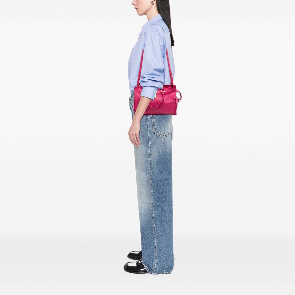 Saint Laurent B Saint Laurent Pink Hot Pink Calf Leather Small skin Cabas Chyc Satchel Italy