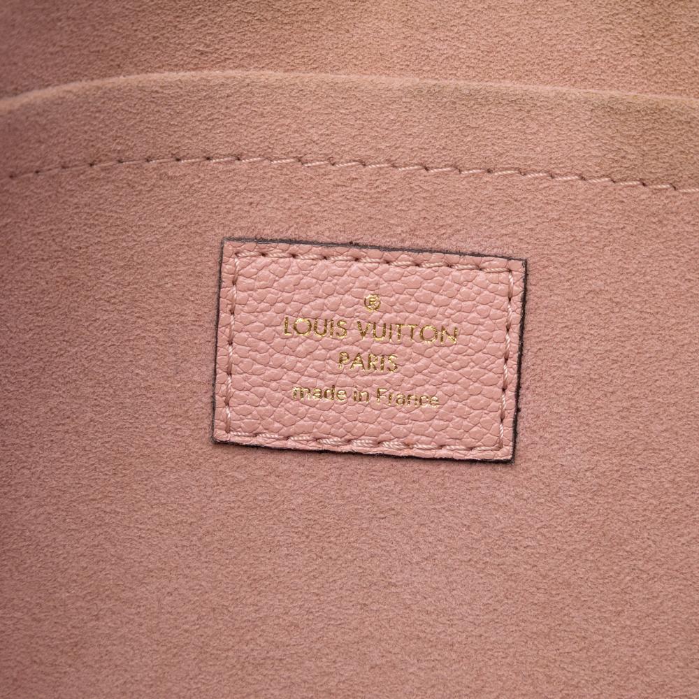 Louis Vuitton AB Louis Vuitton Brown with Pink Monogram Canvas Fabric Monogram Daily Pouch France