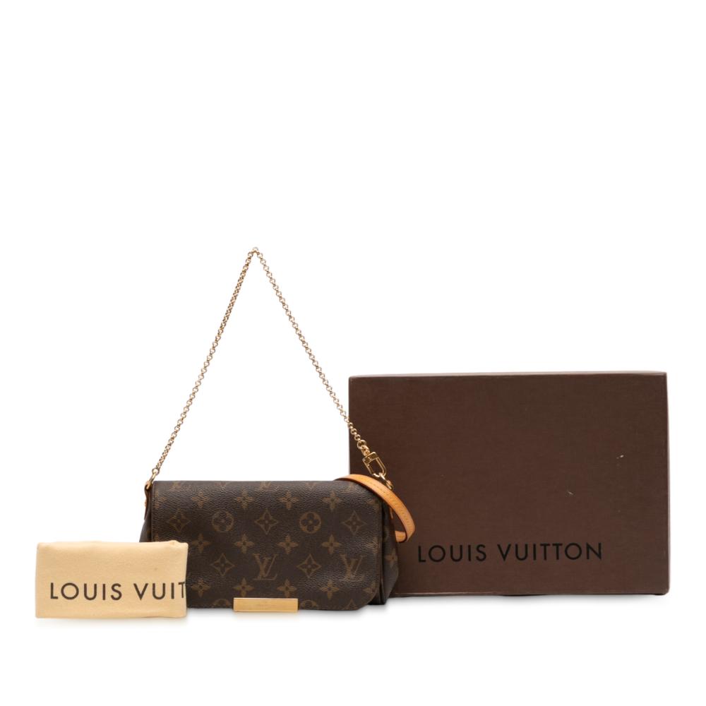 Louis Vuitton B Louis Vuitton Brown Monogram Canvas Fabric Monogram Favorite PM France