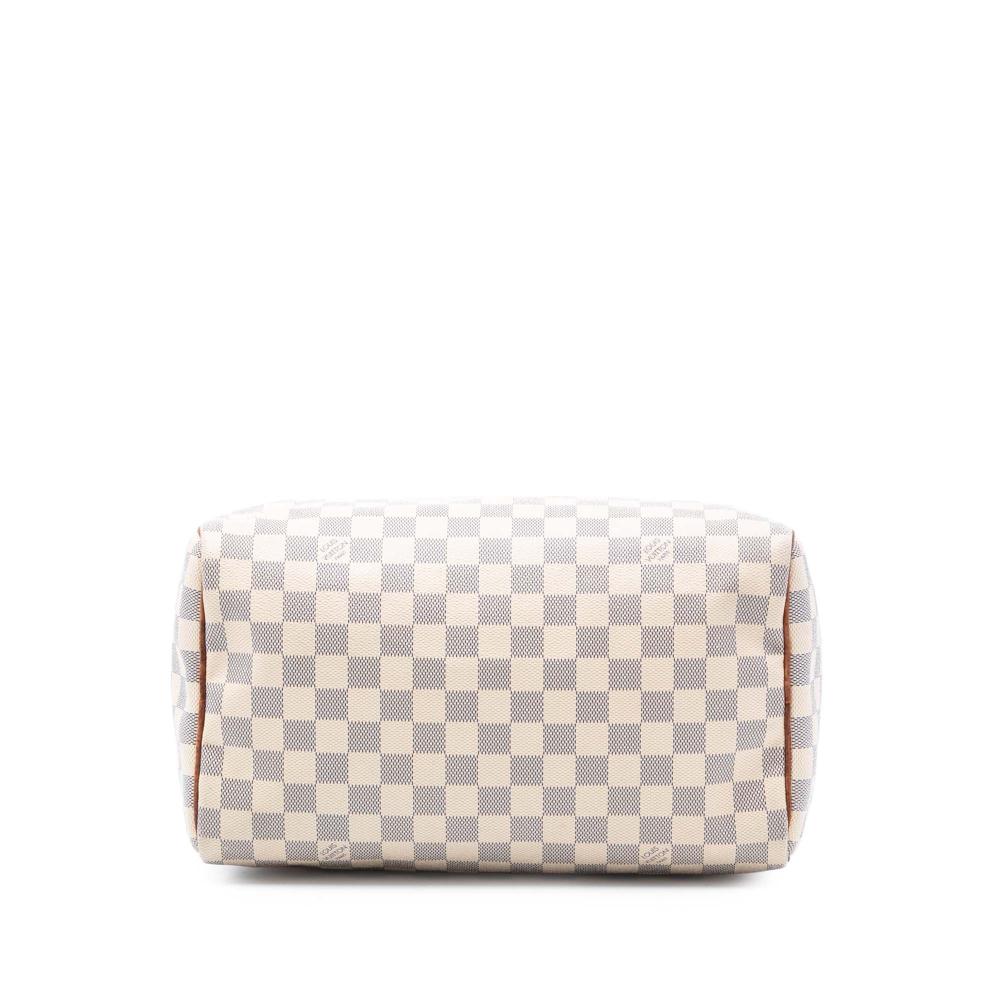 Louis Vuitton B Louis Vuitton White Damier Canvas Fabric Damier Azur Speedy 30 France