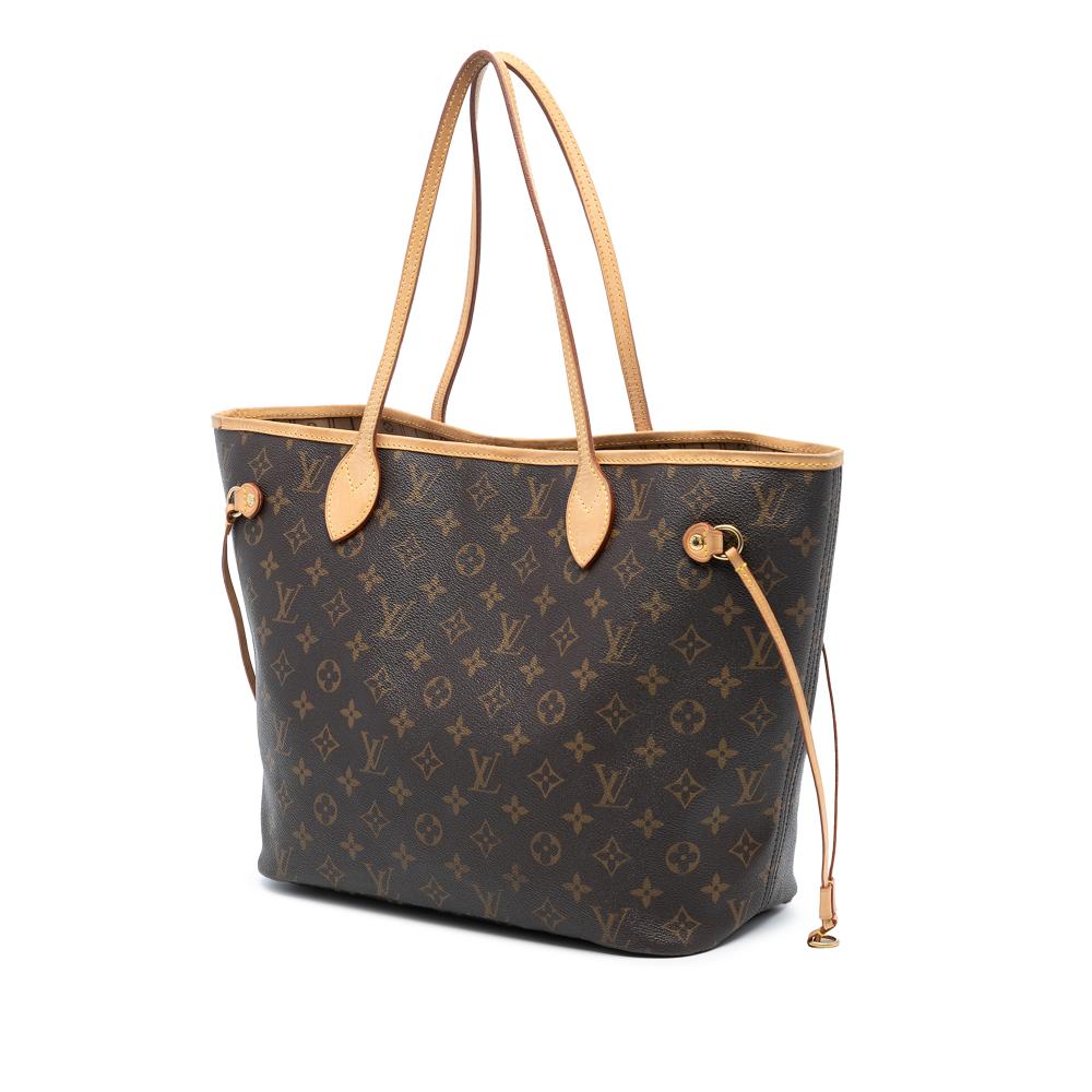 Louis Vuitton B Louis Vuitton Brown Monogram Canvas Fabric Monogram Neverfull MM Spain