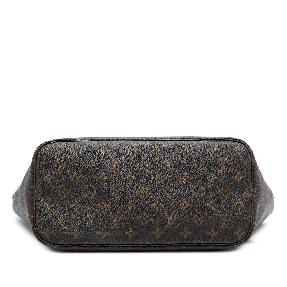 Louis Vuitton B Louis Vuitton Brown Monogram Canvas Fabric Monogram Neverfull MM Spain