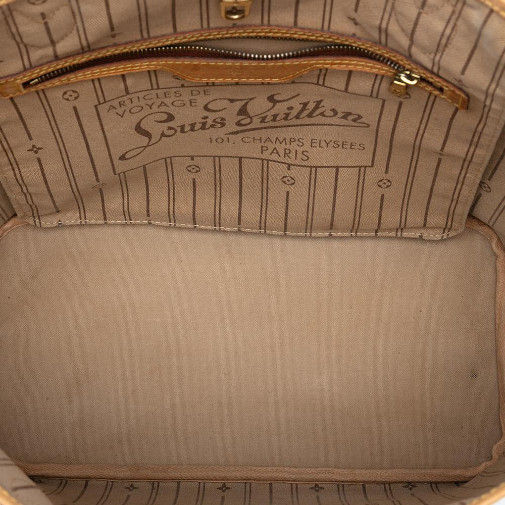 Louis Vuitton B Louis Vuitton Brown Monogram Canvas Fabric Monogram Neverfull MM Spain