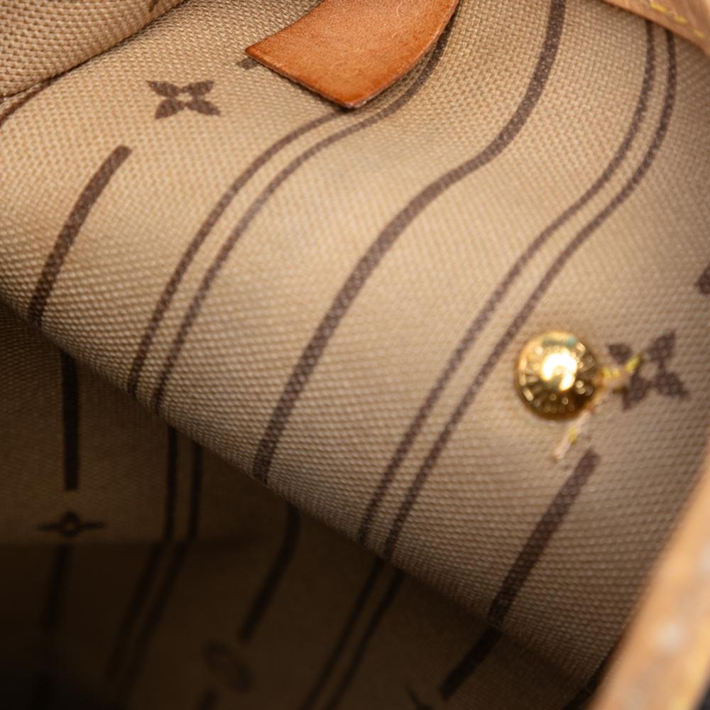 Louis Vuitton B Louis Vuitton Brown Monogram Canvas Fabric Monogram Neverfull MM Spain