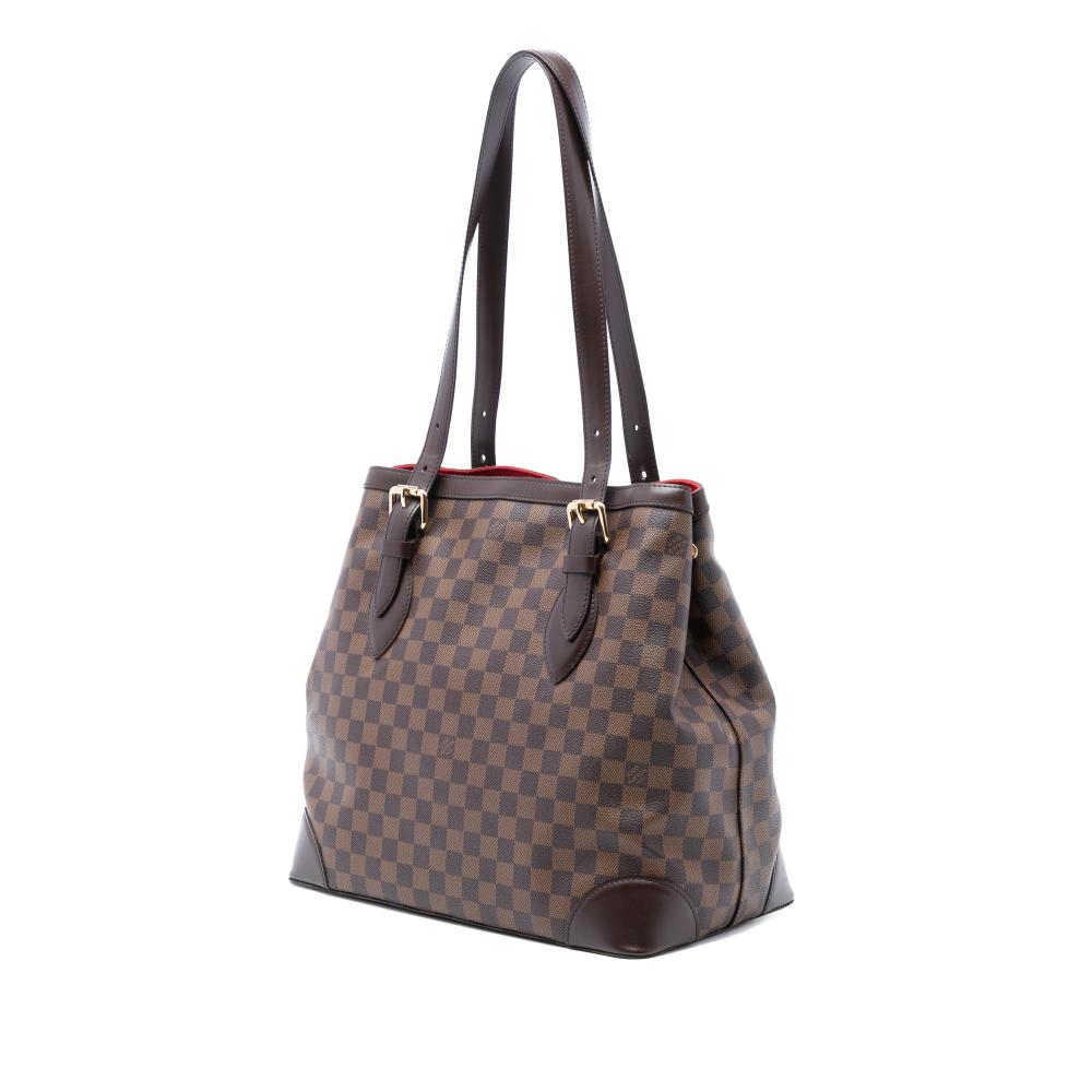 Louis Vuitton B Louis Vuitton Brown Damier Canvas Fabric Damier Ebene Hampstead GM France