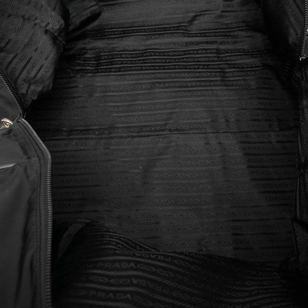 Prada B Prada Black Nylon Fabric Tessuto Travel Bag Italy