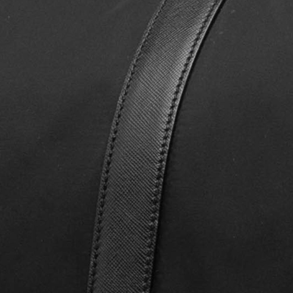 Prada B Prada Black Nylon Fabric Tessuto Travel Bag Italy