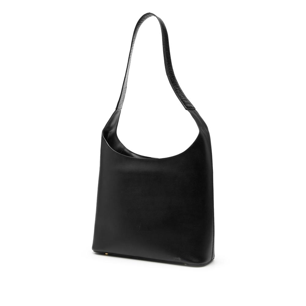 Celine B Celine Black Calf Leather Shoulder Bag Italy