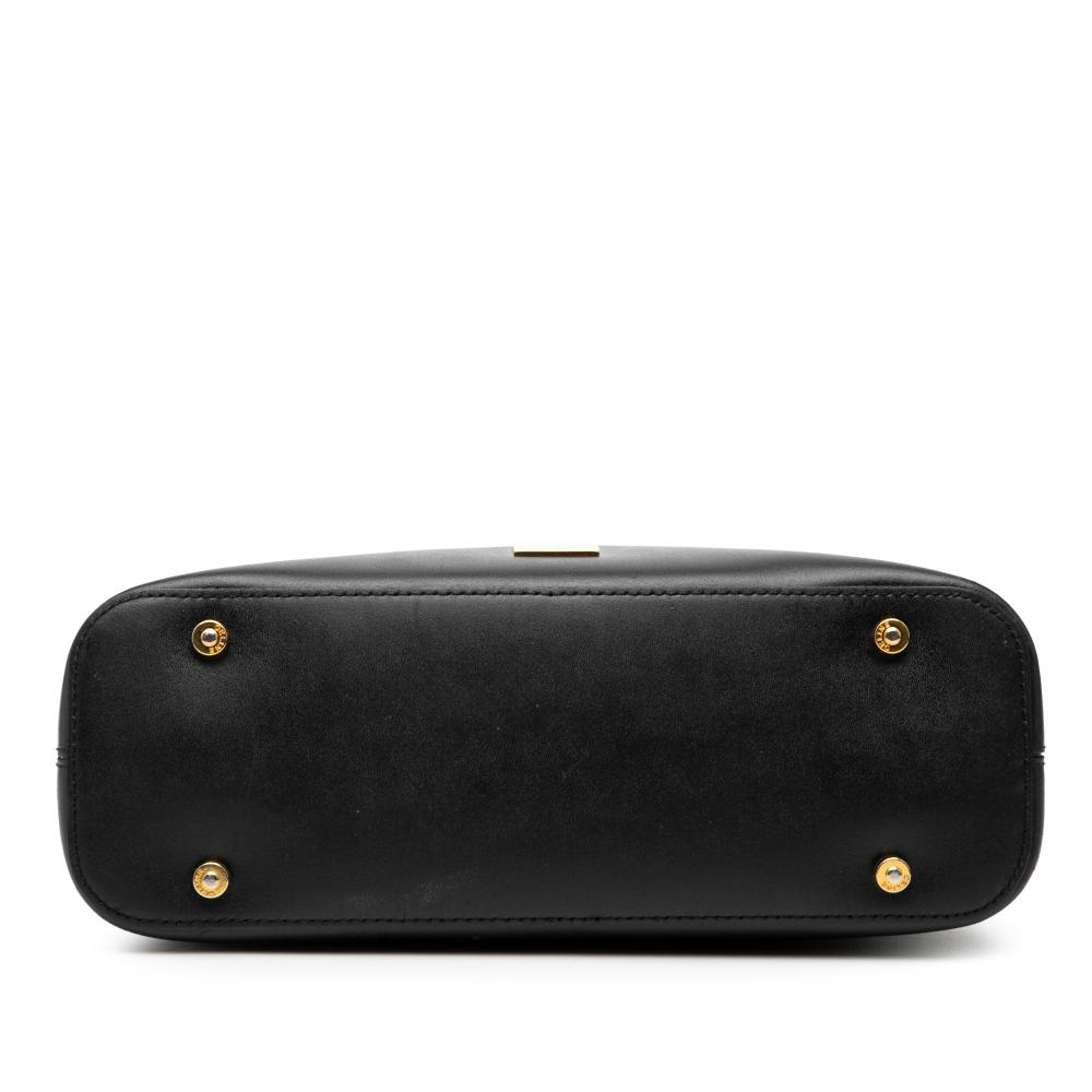 Celine B Celine Black Calf Leather Shoulder Bag Italy